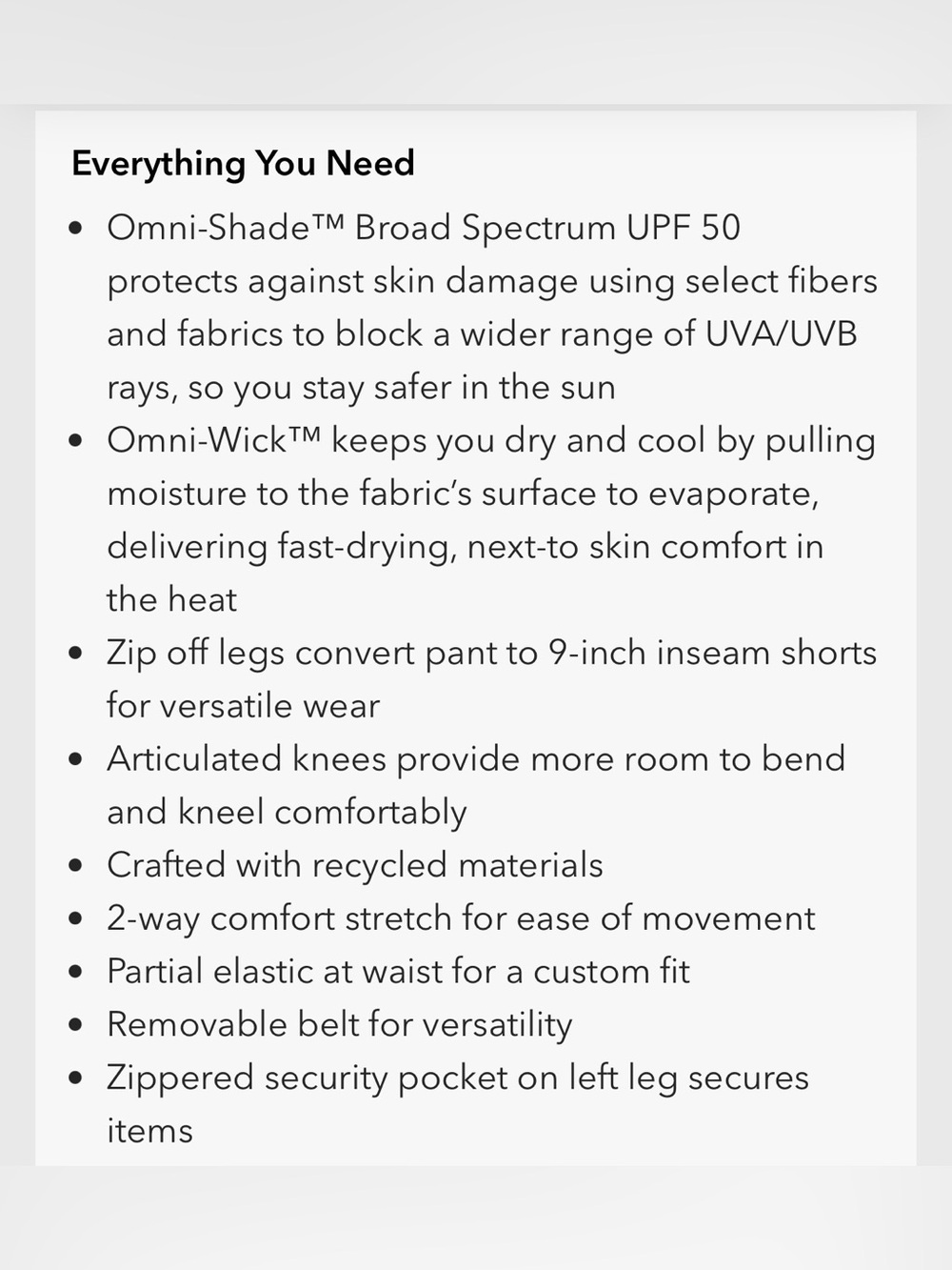 Columbia Utility Convertible Pants - Picture 5 of 11